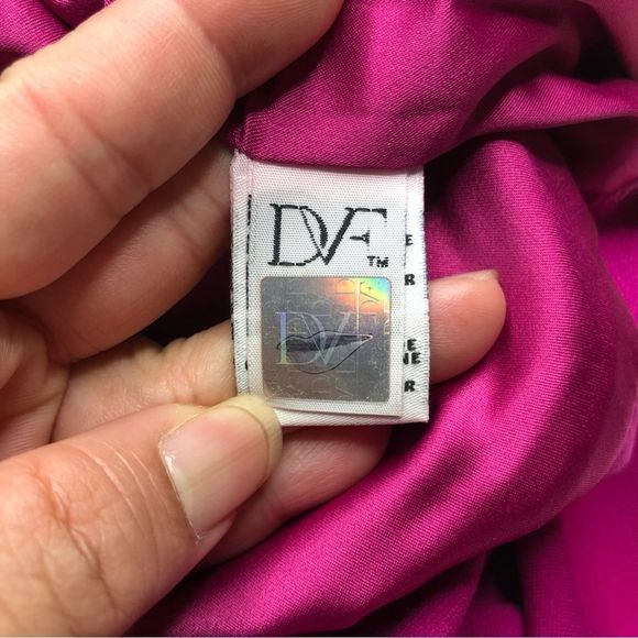 Diane Von Furstenberg Pink Boatneck V-Back Sleeveless Jori Sheath Dress Size 4 - Picture 13 of 15